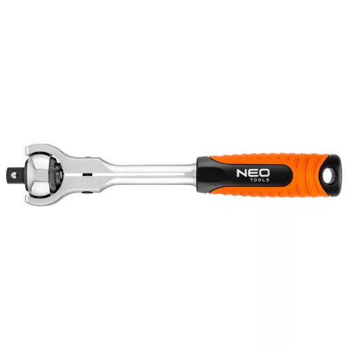 NEO TOOLS Racsnis kulcs 1/2", forgófejes 360°, 72 fog 25 év garanciával 08-546