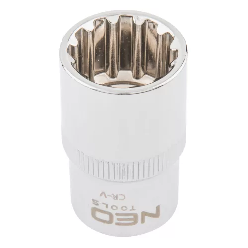 NEO TOOLS Dugókulcs 9mm, 1/2", SPLINE 25 év garanciával 08-581