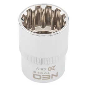   NEO TOOLS Dugókulcs 20mm, 1/2", SPLINE 25 év garanciával 08-592