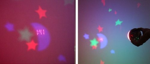 Csillag projektoros óra lámpa gyerekeknek, kivetítős óra asztali óra hangulatlámpa