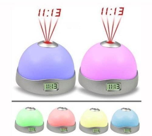 Csillag projektoros óra lámpa gyerekeknek, kivetítős óra asztali óra hangulatlámpa