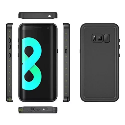 Vízálló és ütésálló tok Galaxy S8 S8+ S9 telefonokhoz