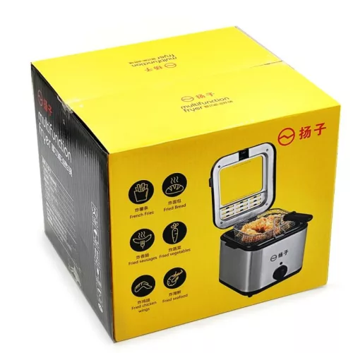 Mini olajsütő fritőz 2,5 liter kapacitással