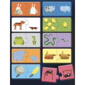 Sassi játszva oktató sorozat – puzzle és angol könyv