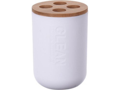 Fogkefe tartó - fehér, műanyag