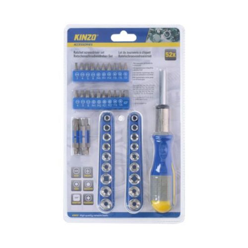 Kinzo - Csavarhúzó készlet 52 db-os