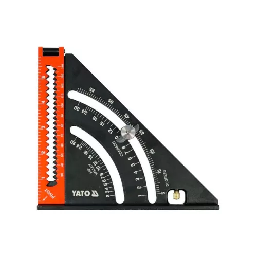 YATO Talpas derékszög vonalzó 290 x 185 mm -alumínium