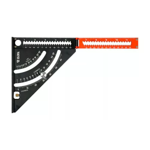 YATO Talpas derékszög vonalzó 290 x 185 mm -alumínium