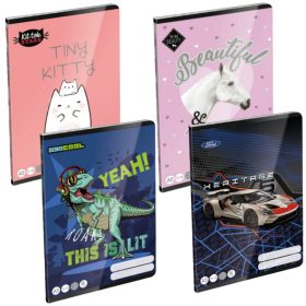   Lizzy Card mintás tűzött A5 vonalas füzet 3. osztályosoknak