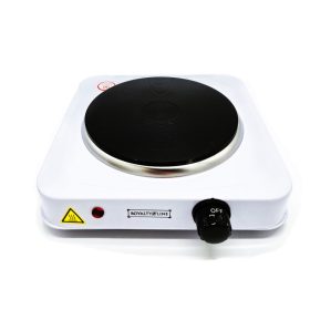   Royality Line hordozható szimpla elektromos főzőlap, 1500W, fehér