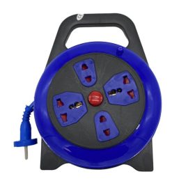 Hosszabbító 5m, 4 foglalatos, kék