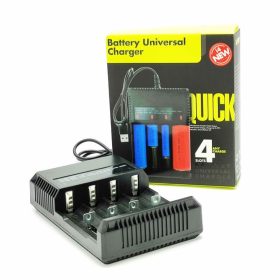   i4 ACD USB univerzális Li-Ion akkutöltő, elemtöltő, AA, AAA, 18650, stb akkukhoz