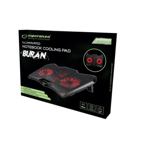 Esperanza Iluminated Gaming Laptop hűtőállvány  