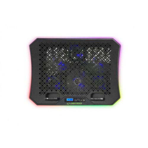 Esperanza RGB Világítású Gaming Laptop hűtőállvány telefontartóval 