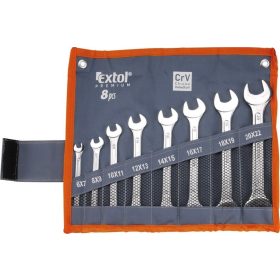   Extol Premium 8 darabos villáskulcs készlet vászon tartóban (6-22 mm)
