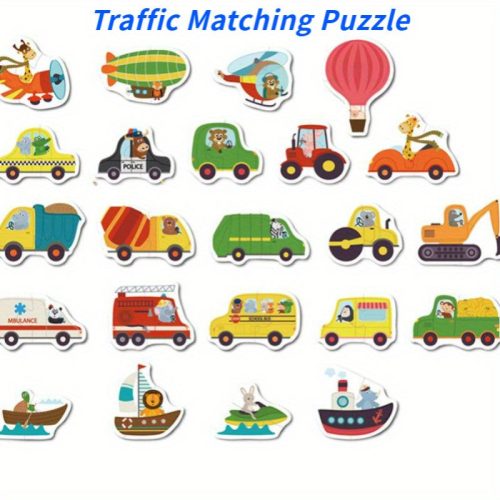 Fából készült Állat Párosító Játékkészlet