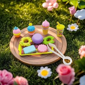   Játékkonyha Készlet, Fánkokkal, Süteményekkel és Fagylalttal