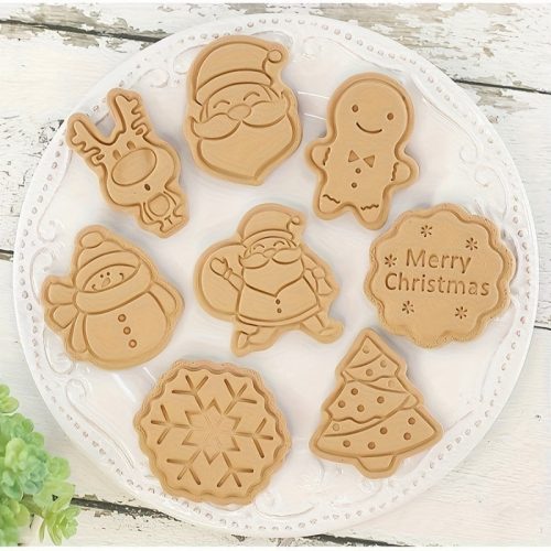 8 darab karácsonyi süti kiszúró