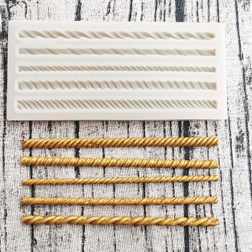 Fonott kötél szilikon forma