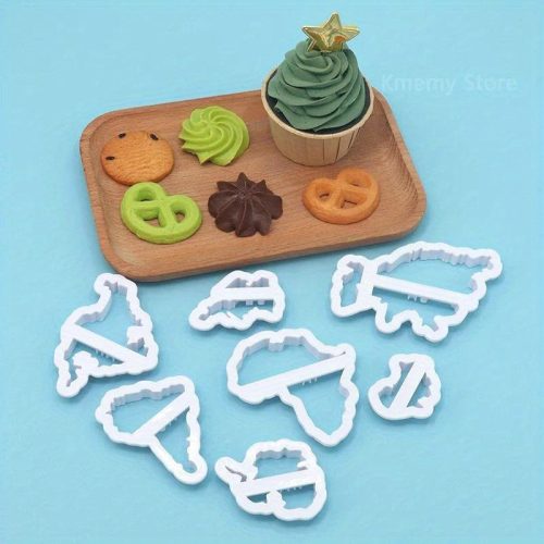 7 darabos Világtérkép Süteményszaggató Készlet