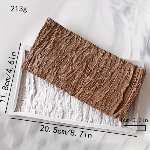3D szilikon fakéreg csokoládéforma – Valósághű fatönk-kialakítás