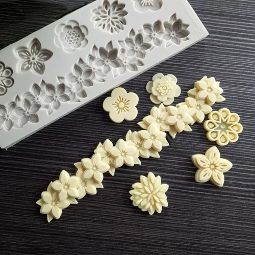 Virág alakú fondant szilikon forma