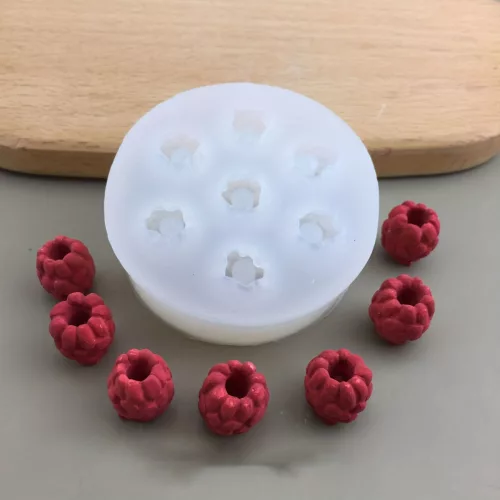 3D málna szilikon forma, cukorka forma
