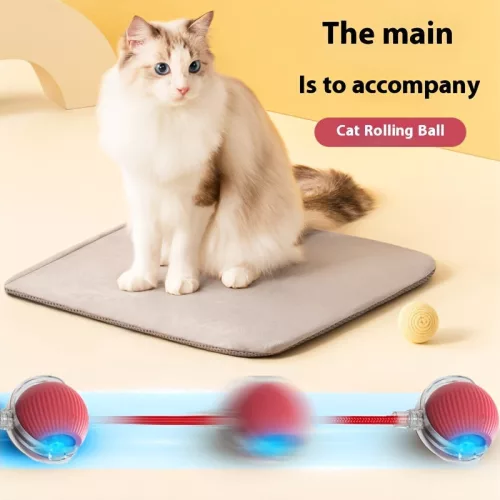 Whisker Wonders USB újratölthető interaktív macskajáték labda