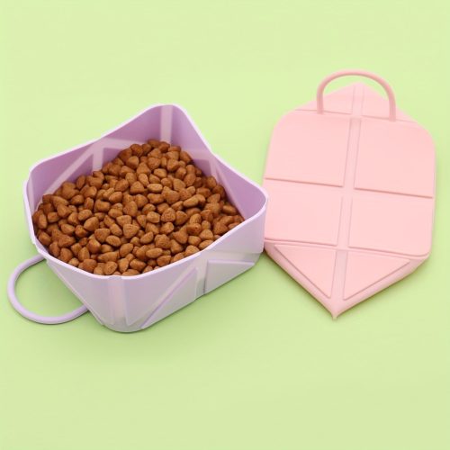 Szilikon Összecsukható Ételtál, Víztál Pánttal