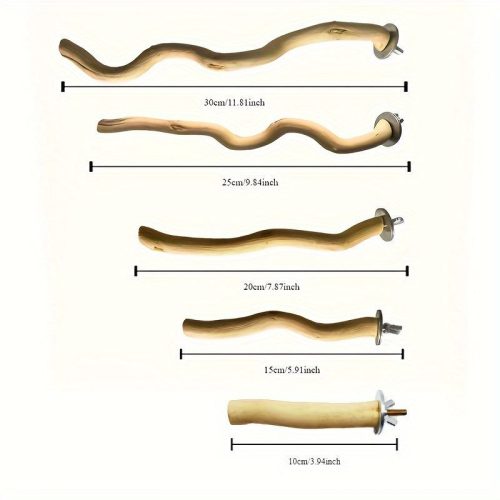 Tömör Fa Madártartó Bot