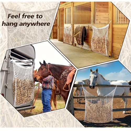 Tartós Függő Széna Hálózsák Lovaknak