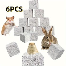   6 db-os szögletes természetes rágókövek hörcsögöknek, nyulaknak