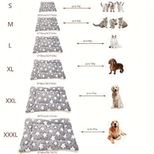 Puha és meleg csillagos szőnyeg kutyáknak