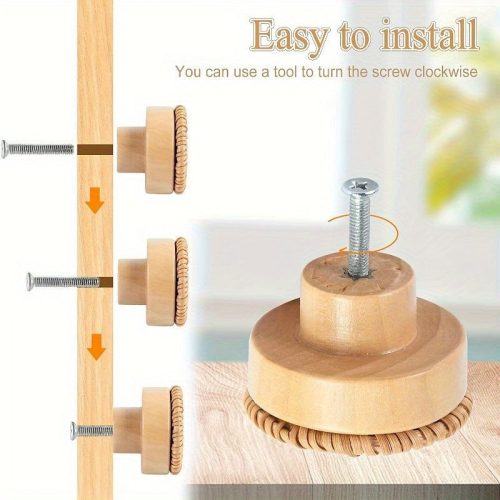 4db Retro Szőtt Komód Gomb nyitó gomb