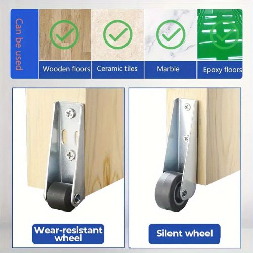 4 db nagy teherbírású irányítható keréklap görgő