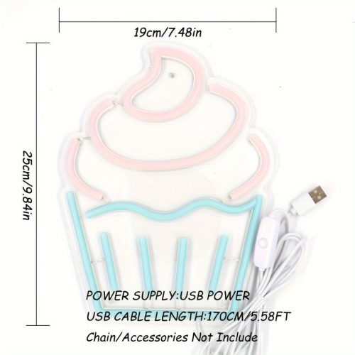 Bájos Muffin LED Neon Tábla