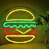 Hamburger LED Neon dekoráció