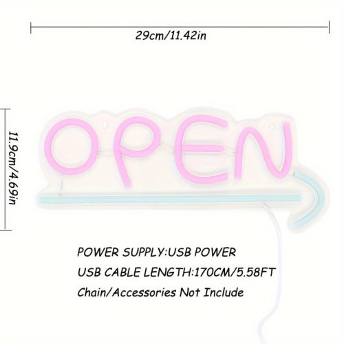 Nyitva LED-es Neonreklám