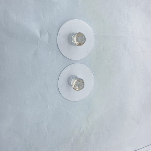 2db Átlátszó Kristály Ajtó és szekrény nyitó fogantyú