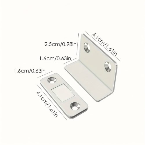 Erős mágneses L-alakú láthatatlan ajtóütköző