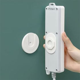   1db Fehér, Nyommentes Ragasztóval Ellátott Tápcsipesz Tartó