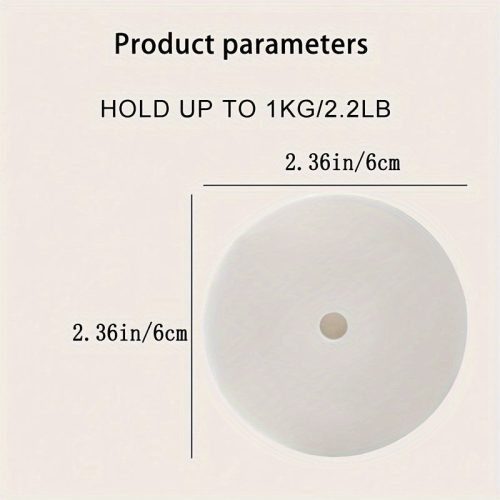 1db Fehér, Nyommentes Ragasztóval Ellátott Tápcsipesz Tartó