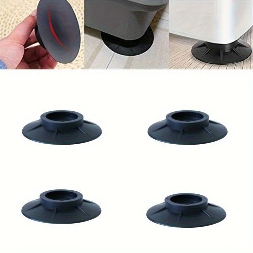 4db Anti-Vibrációs Mosógép Párna - Csúszásmentes, Zajcsökkentő Műanyag