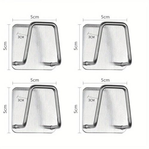 4 db-os konyhai tároló polc készlet