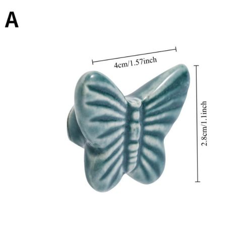 2 db európai stílusú kerámia fiókfogantyú, dekoratív szekrénygombok szekrényhez, szekrénybútorokhoz