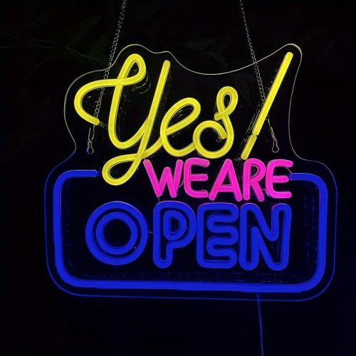 Igen! Nyitva Vagyunk Neon Tábla