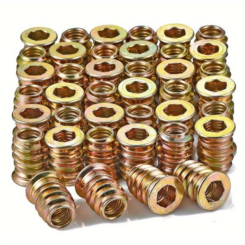 40db M6 Bútor Csavar Anyával