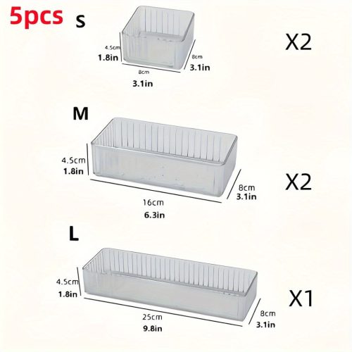 5 db Akril kozmetikai rendszerező tálca