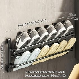 Helytakarékos falra szerelhető cipőtartó