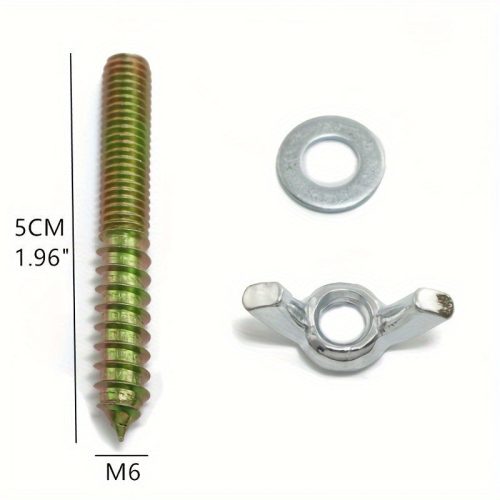 8db M6x50 Szárnyas Anya És Csavar Készlet